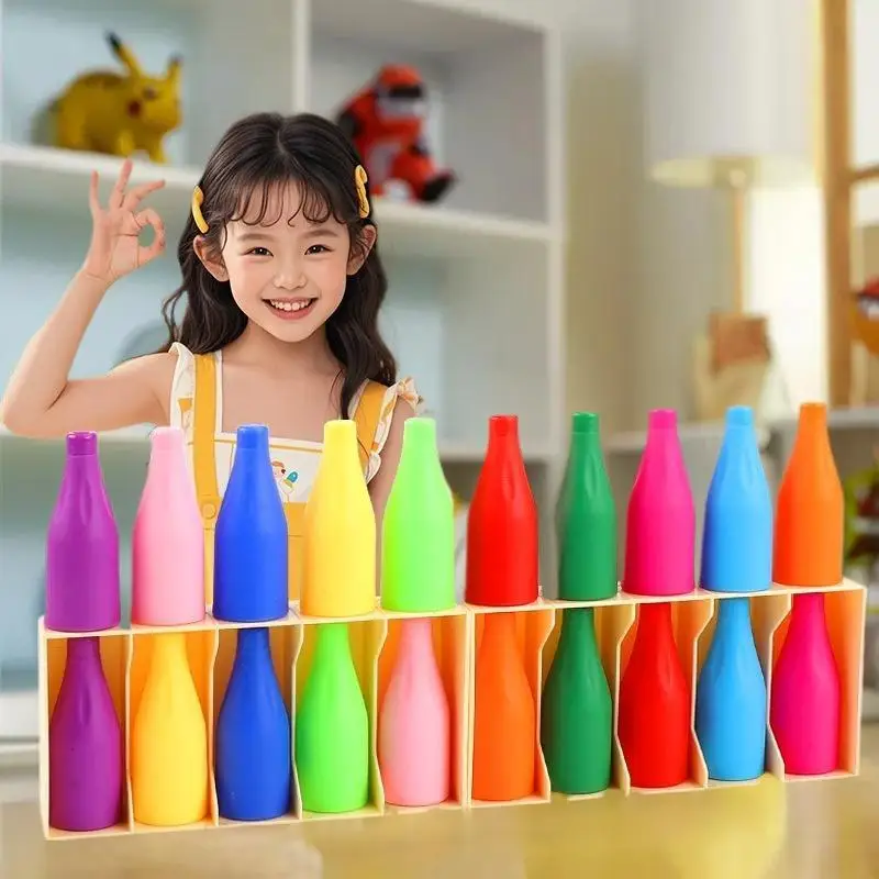 1/2/4 Set Giochi Educativi per lo Sviluppo del Pensiero Logico, Bicchieri per Ordinare i Colori, Gioco di Abbinamento e Classificazione Montessori