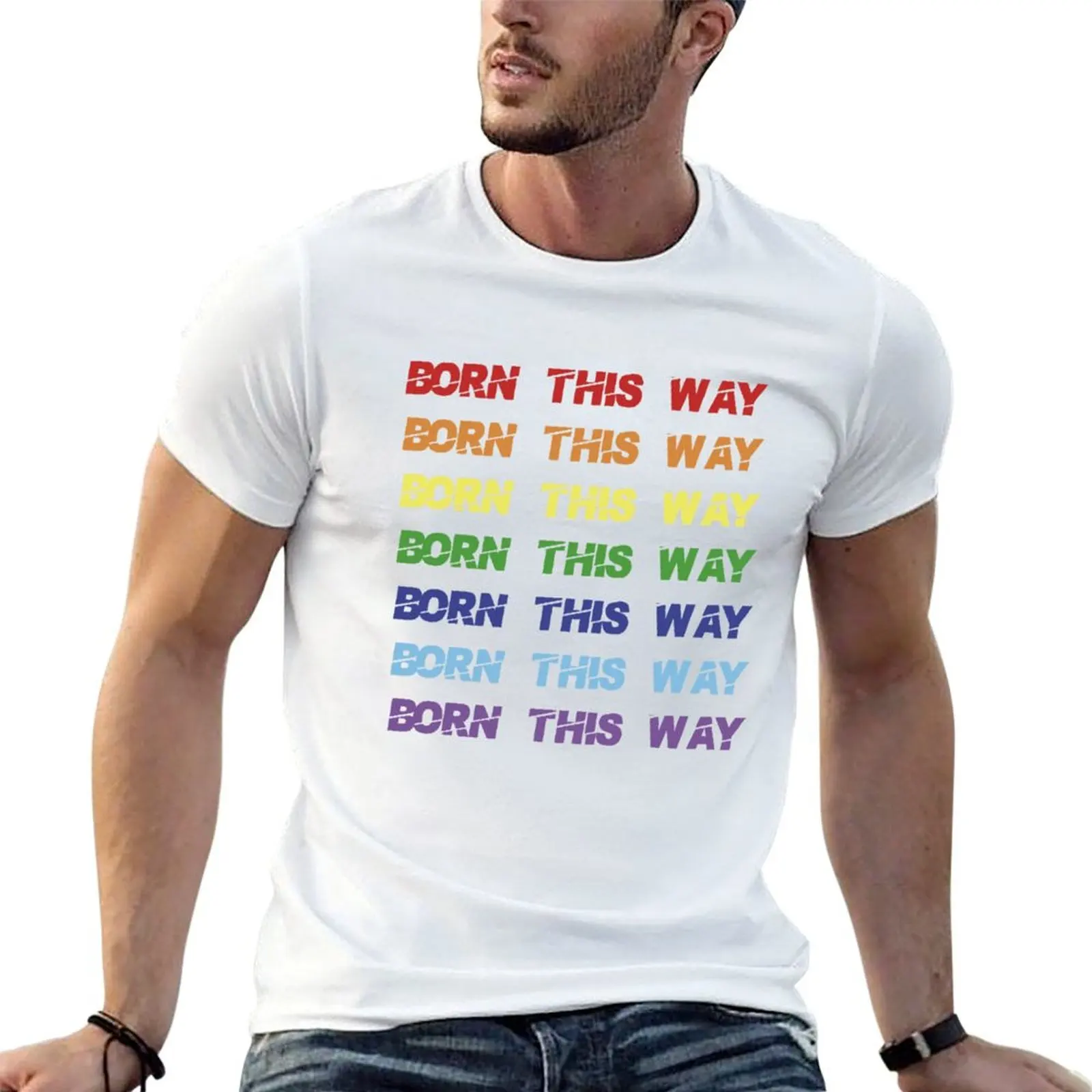 Born This Way Lady Gaga T-Shirt t shirts for man graphic tees cotton t shirt man T-Shirt