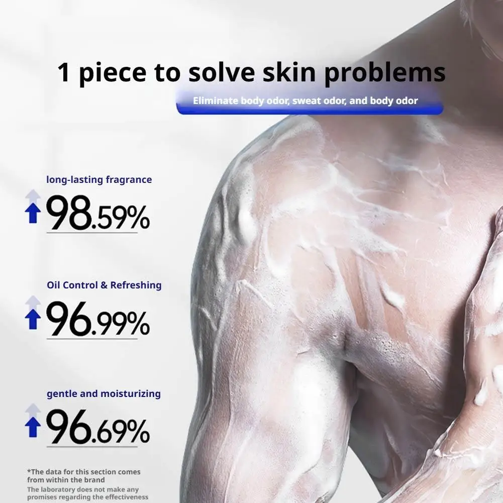 صابون كولونيا العطري للرجال للتحكم في الزيت والتنظيف العميق لصابون الاستحمام المنعش للوجه والجسم