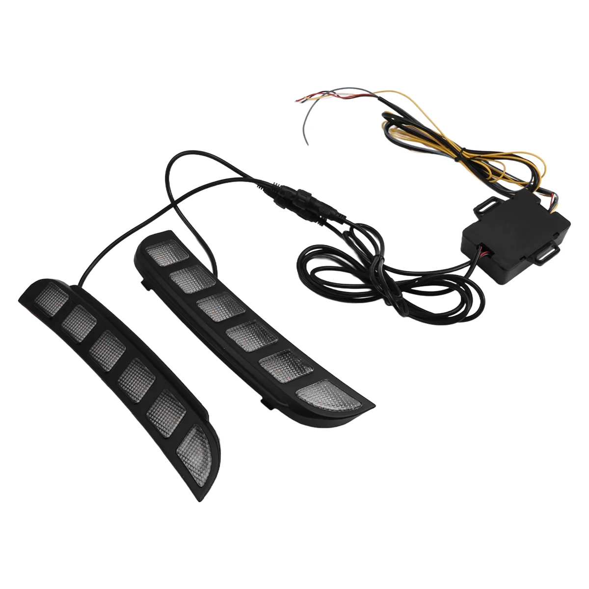 

1 пара для Ford Explorer 2016-2018 желтый указатель поворота автомобильный светодиодный DRL 12 В светодиодный дневный ходовой свет дневного света