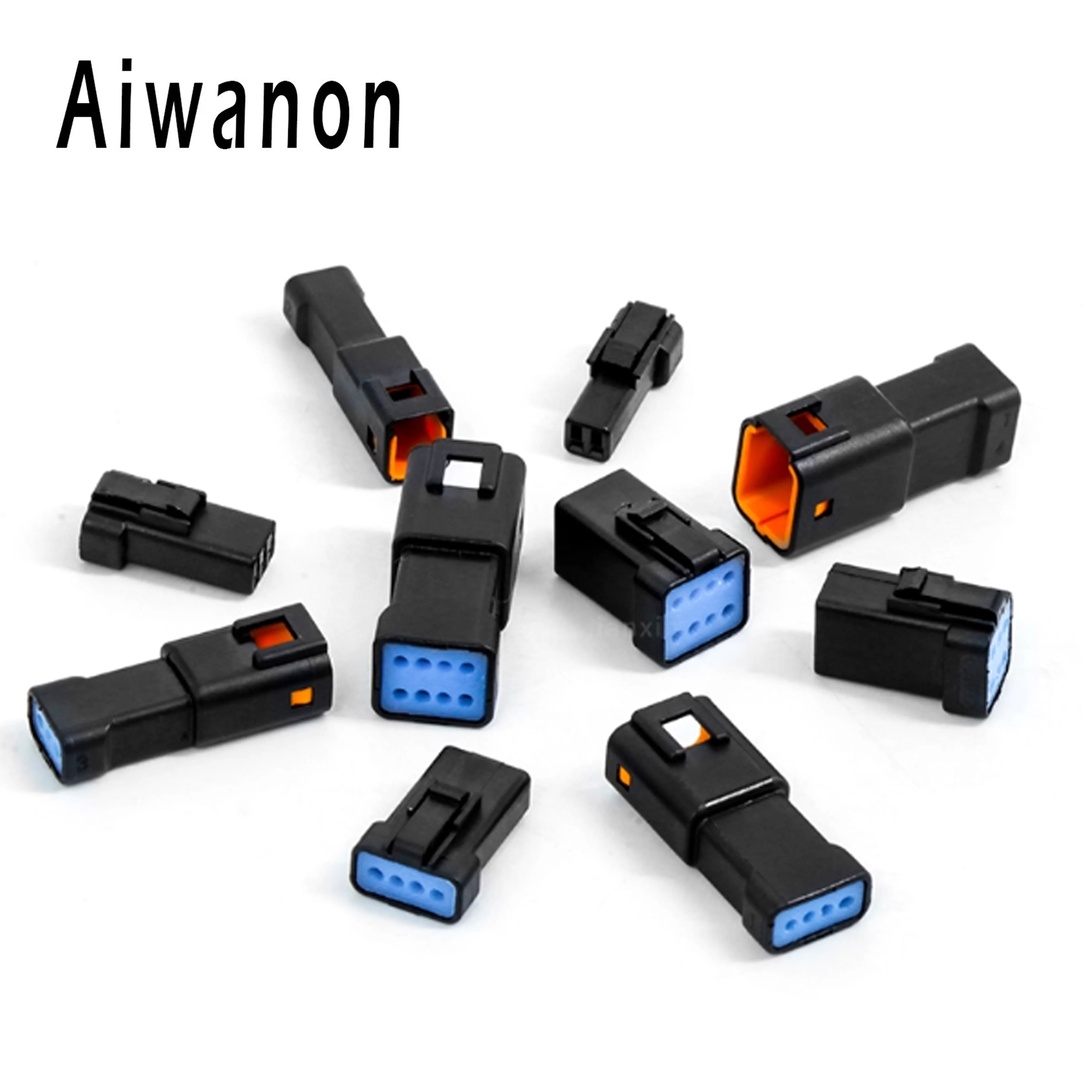 1 Set di Connettori Elettrici Micro per Auto JWPF 0.7mm, 2 3 4 6 8 Pin, Impermeabili, Femmina e Maschio, per Cablaggio JST-02T