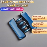 Magnetic hand warmer USB charging 2-in-1 hand warmer and charging pad, dual-sided heating, split-type electric