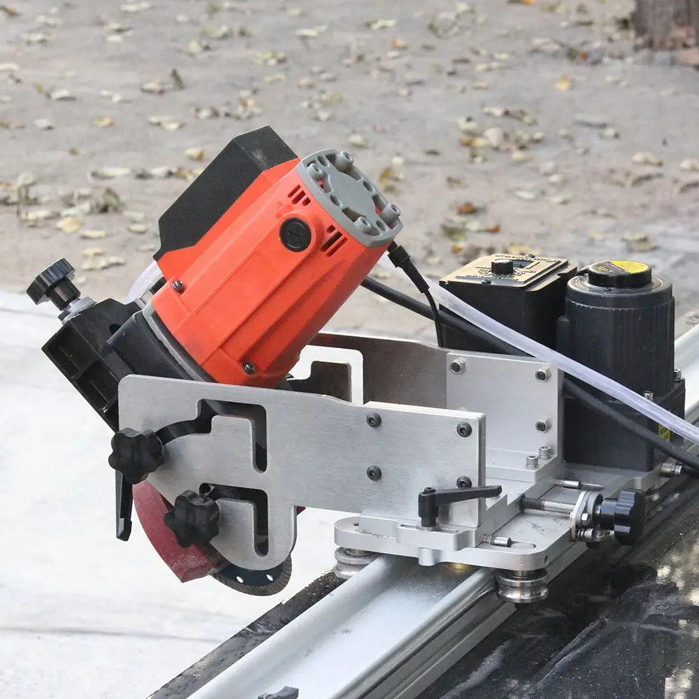 

TLF Portable Multifunctional 45 Degree Mitre Cutter With Rail Guide for Mitered or 90 Degree Cutting Porcelain Ceramic Tile