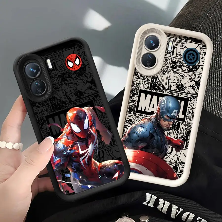 Funda de teléfono Spider Man Steve Rogers para Xiaomi Redmi Note 13 Pro 11 12 5G 12S 10 4G 11Pro 12ProPlus Funda a prueba de golpes