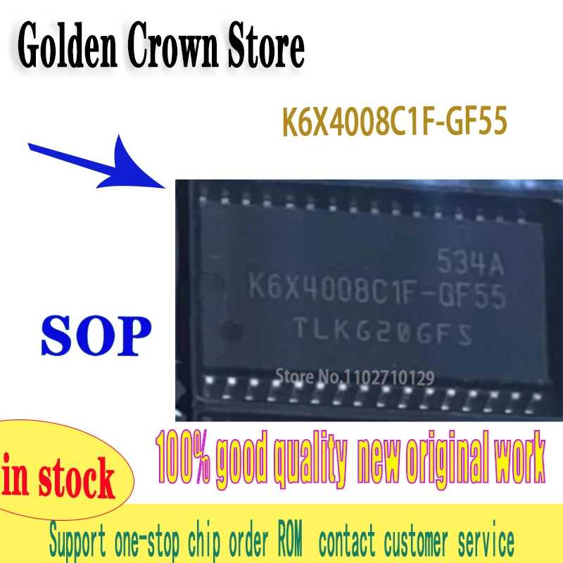 1~10Pcs/Lot   K6X4008C1F-GF55 K6X4008C1F K6X4008 SOP-32   New and Original In Stock