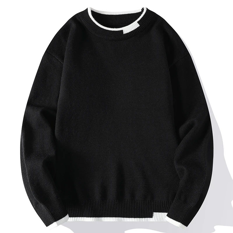 New Autumn Winter Men's Fashion Sweaters O Neck Solid Color Kintted Pullovers Mens Youthful Vitality Casual Pullover Sweater