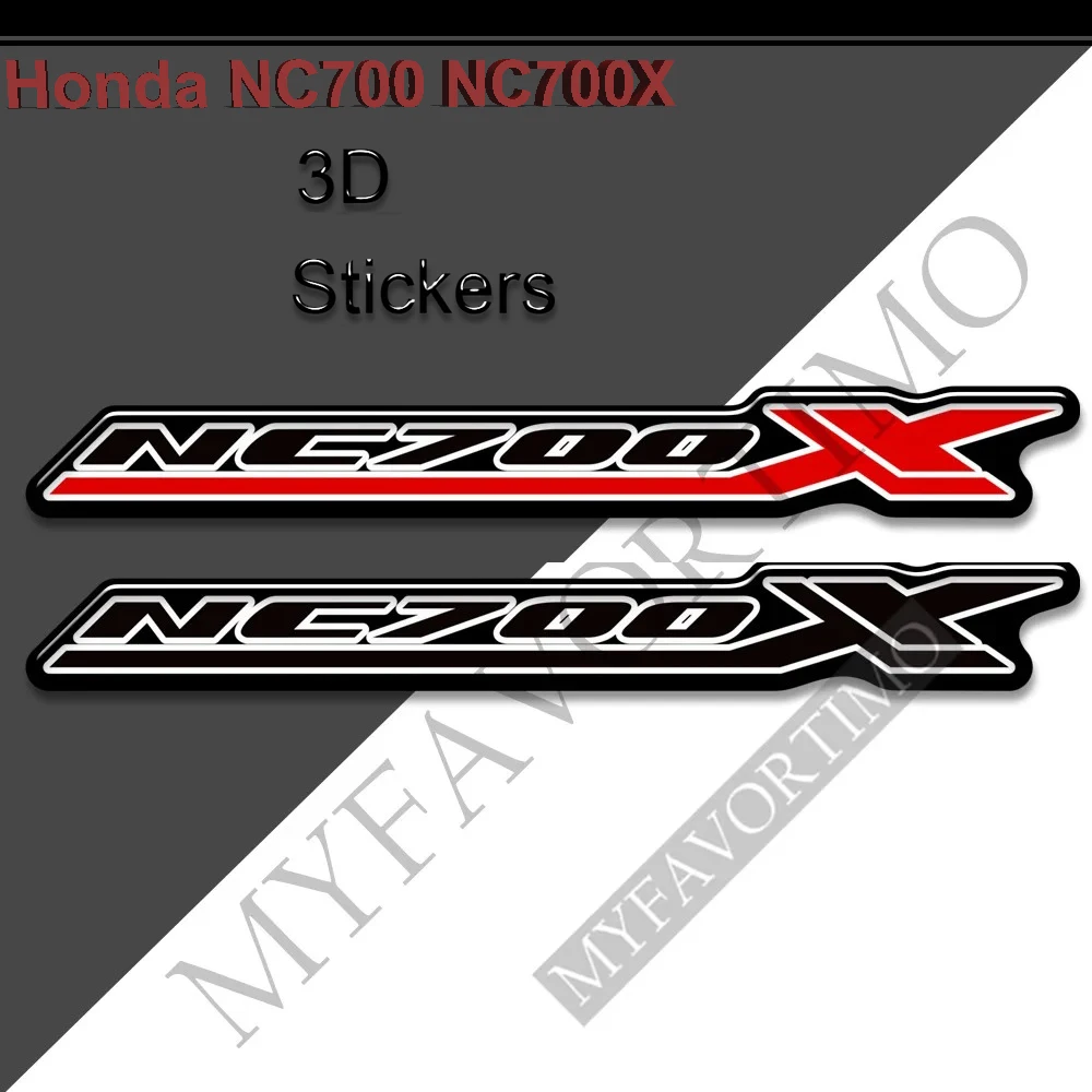 Per Honda NC700 NC700X Moto Rilievo del Carro Armato Gas Olio Combustibile Kit Ginocchio Parafango Carenatura Casco Protezione Adesivi Decalcomanie