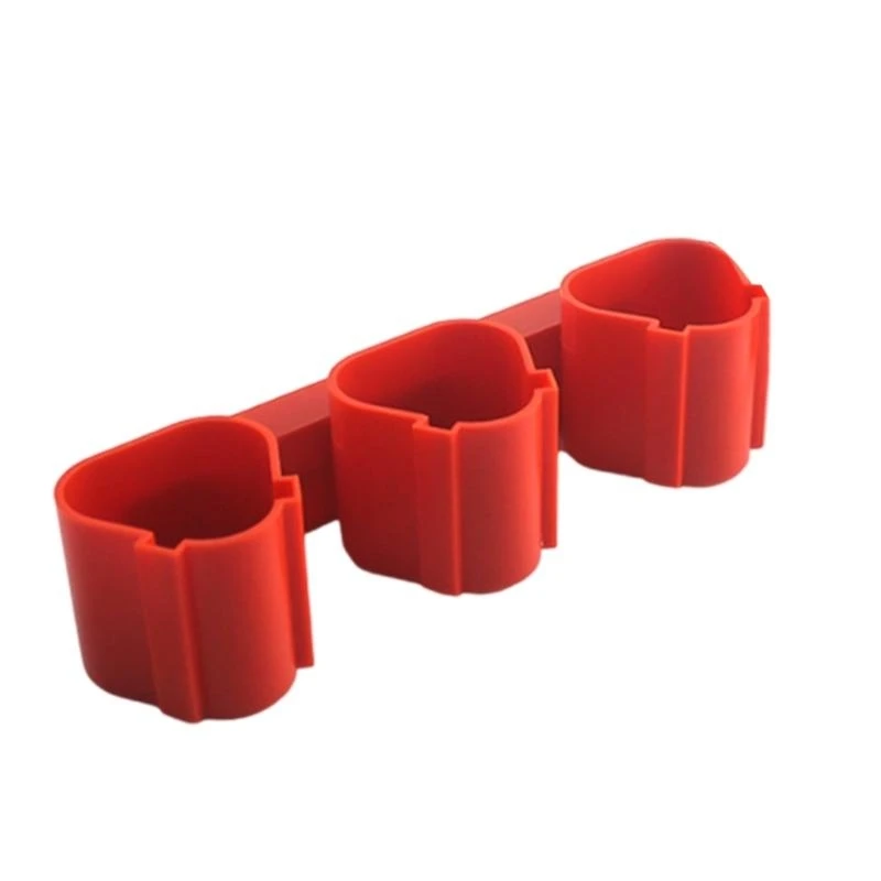 

E8BD Space Saving Battery Bracket Wall Mount Holder for Safe and Stable Organization of 12V Batteries Tool Holder Accessory