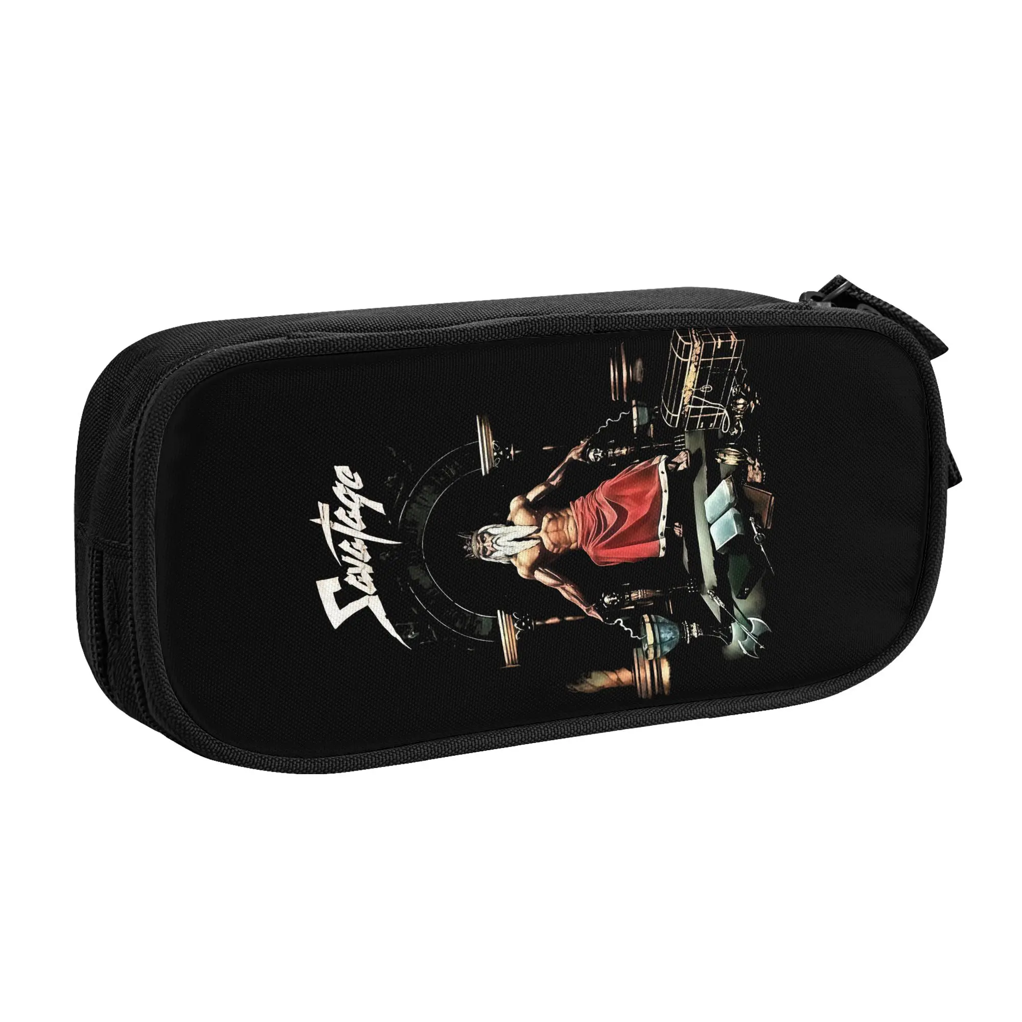 Savatage Heavy Metal Band  Korean Pencil Case Girl Boy Big Capacity  Pencil Pouch Students Stationery
