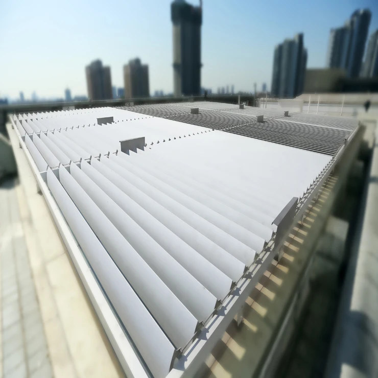 

Fashion Aluminum Pergola Gazebo with Adjustable Aluminum Louver Roof Louvers