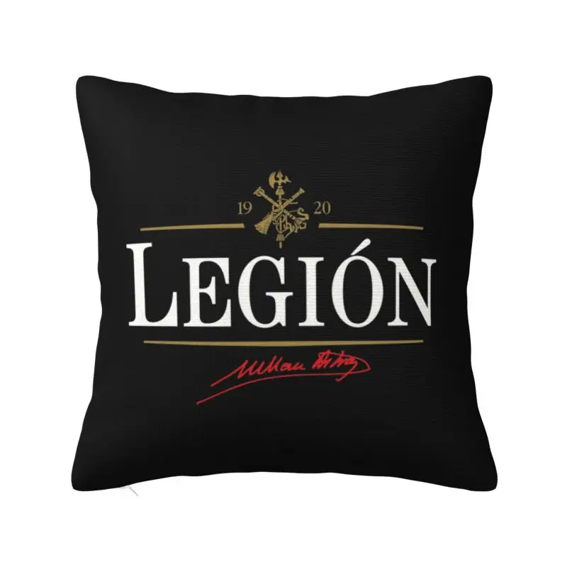 Custom Modern Spanish Legion Cushion Cover for Sofa Polyester Spain Patriotic Throw Pillow Case Home Decor