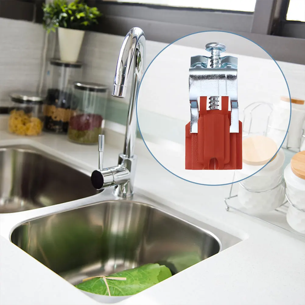 

8Pcs Kitchen Sink Fixing Clamps Adjustable Arch Clips No Drill Installation Sink Mounting Clips Stable Washbasin Support