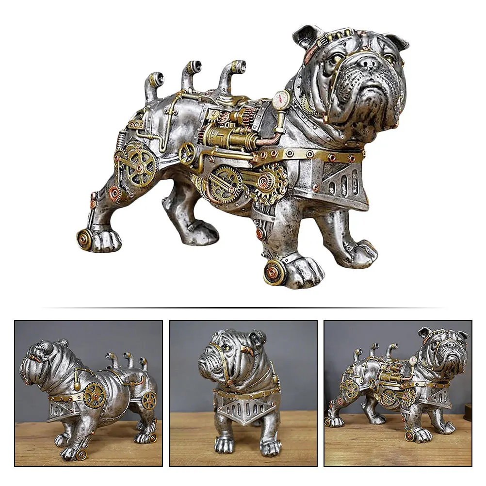 

1pc Mechanical Dog Desktop Ornament Exquisite Craft Decor For Mechanical Dog Decor Indoor Desk Unique Animal