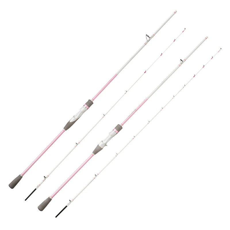 Ecooda Elf Full Solid Tip Light Fishing Boat Rod Offshore Fishing Rod Pink Color Boat Fishing Rod