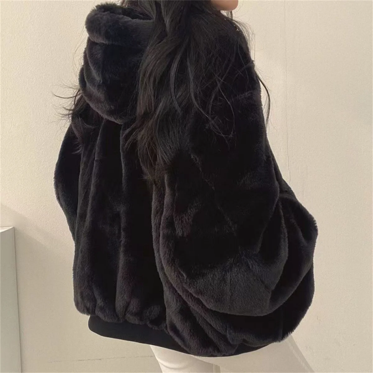 New Jackets for Women Thick Warm Parkas Oversized Double Sided Hooded Coat Korean Fashion Casual Loose Zip Up Jackets Coat Women