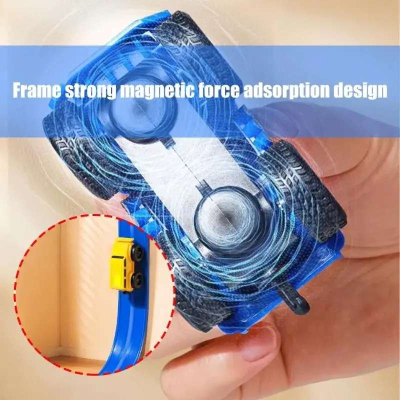 Auto giocattolo a levitazione magnetica per bambini che arrampica pareti soffitti mani stelo set attività promuove