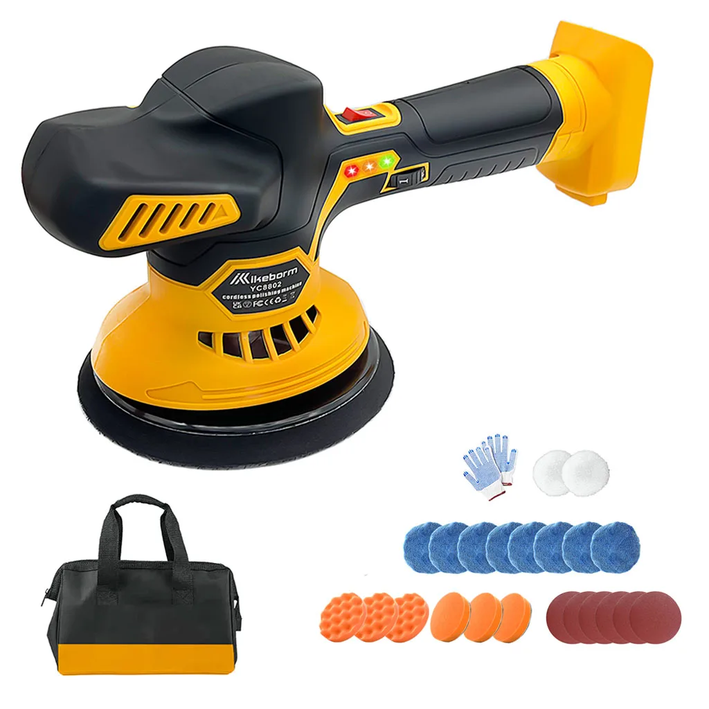 Car Polisher Electric Polishing Machine Replacement for Dewalt, Wireless Waxing Sanding Sealing Glaze Tool Sander Power Tools