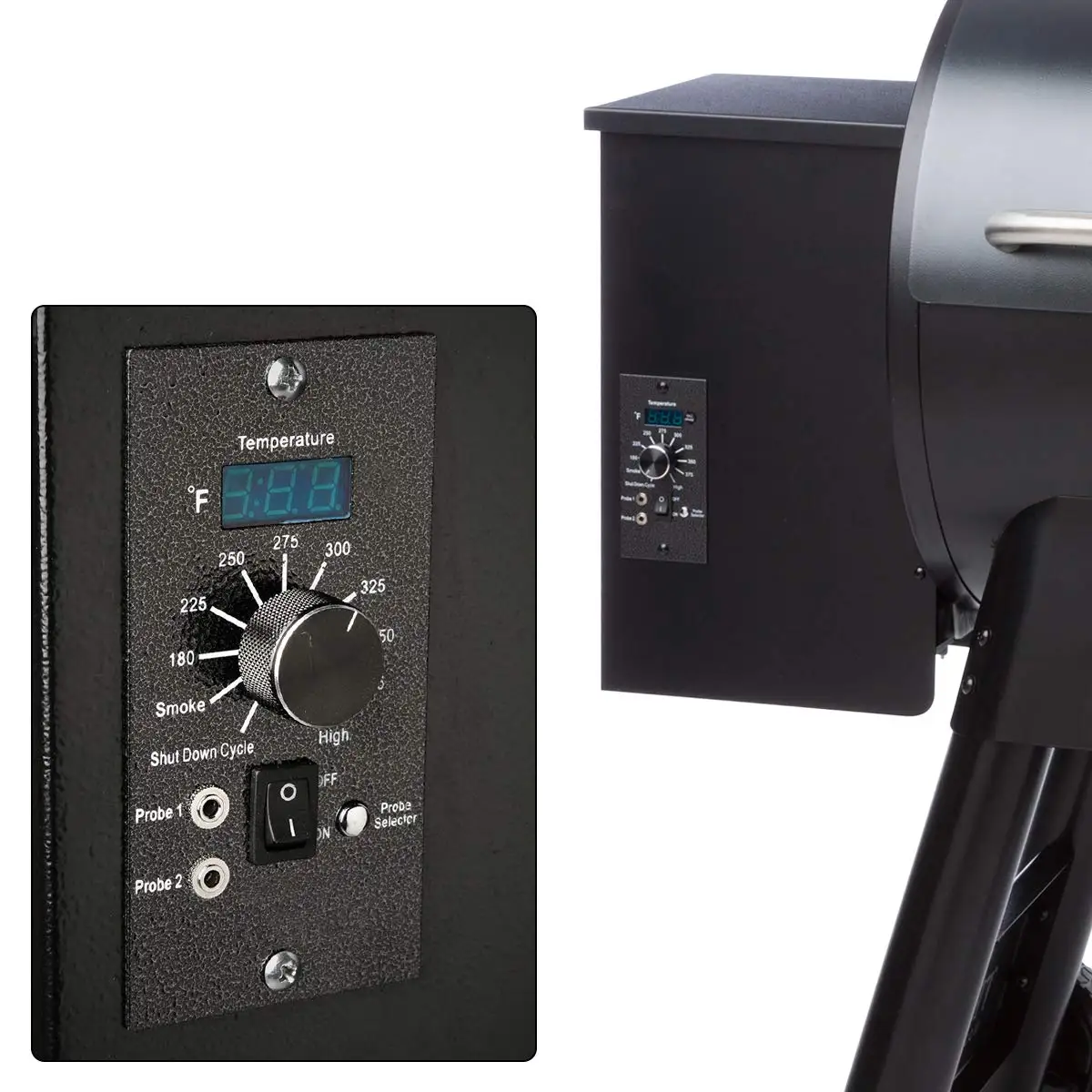 Universal Digital Grill Controller with Meat Probes and Thermostat Sensor for Easy Replacement