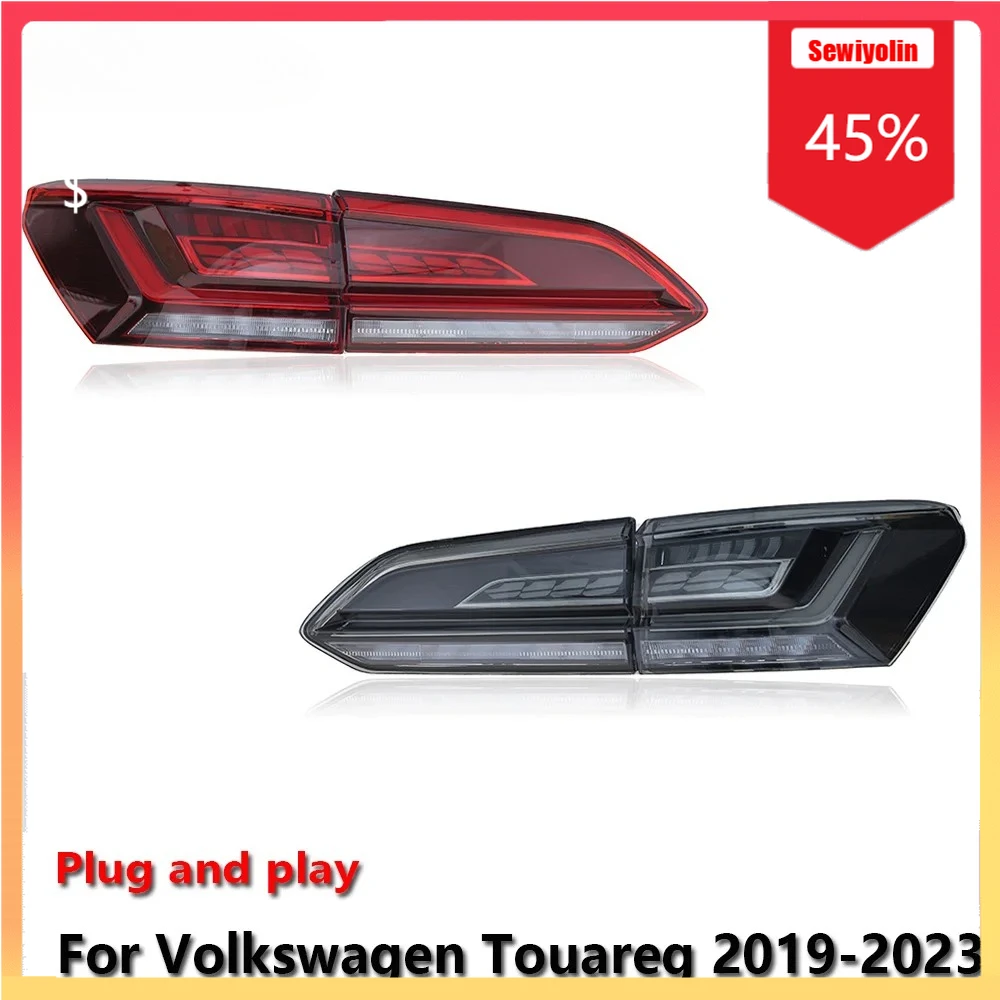 

Car Auto LED Tail Light Automobile Parts For VW Touareg 2019-2023 Auto Fog DRL Brake Turn Signal Lamp Plug And Play
