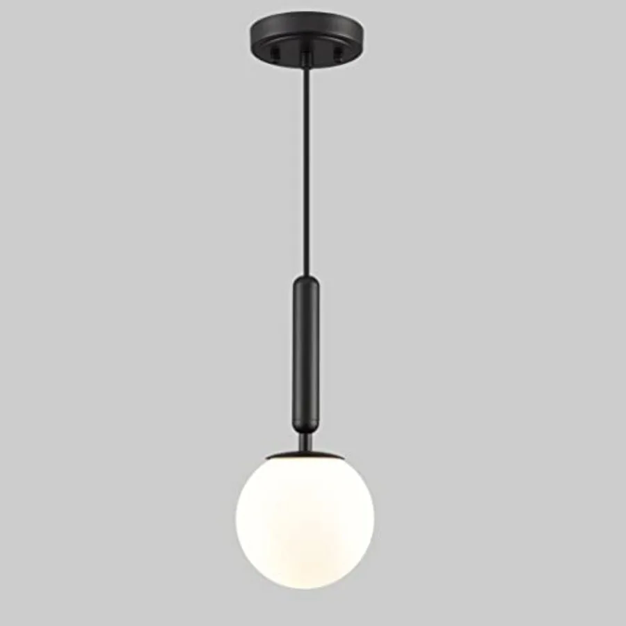 

Mid Century Glass Globe Pendant Light Pendant Lighting for Kitchen Island Adjustable Hanging Ceiling Lihgt for Bedroom Bathroom