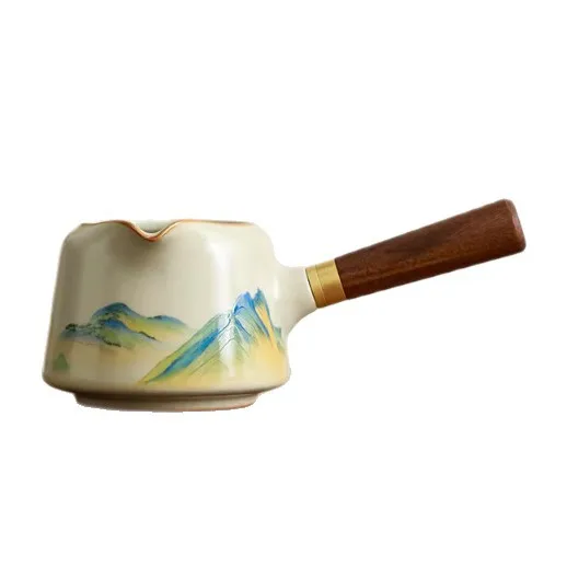 

CX Thousand miles of Jiangshan side handle fair cup black sandalwood handle male cup tea sea tea separator