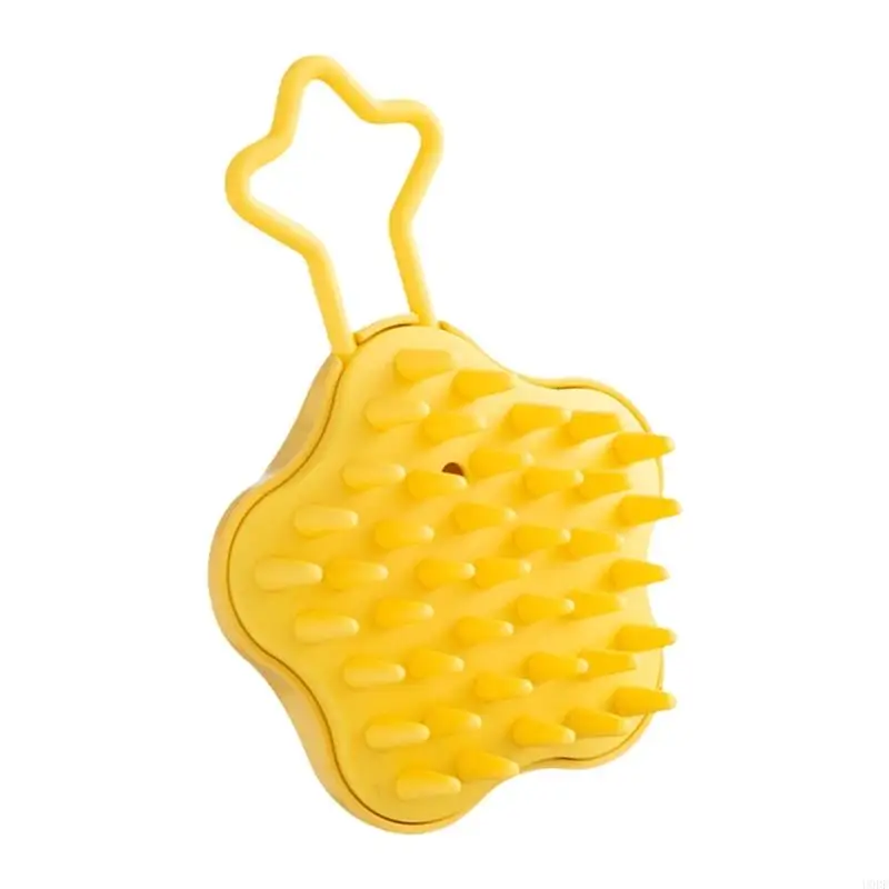 U0DE Hair Washing Comb Scalp Massage Brush Shampoo Brush Wet and Dry Body Scrubber