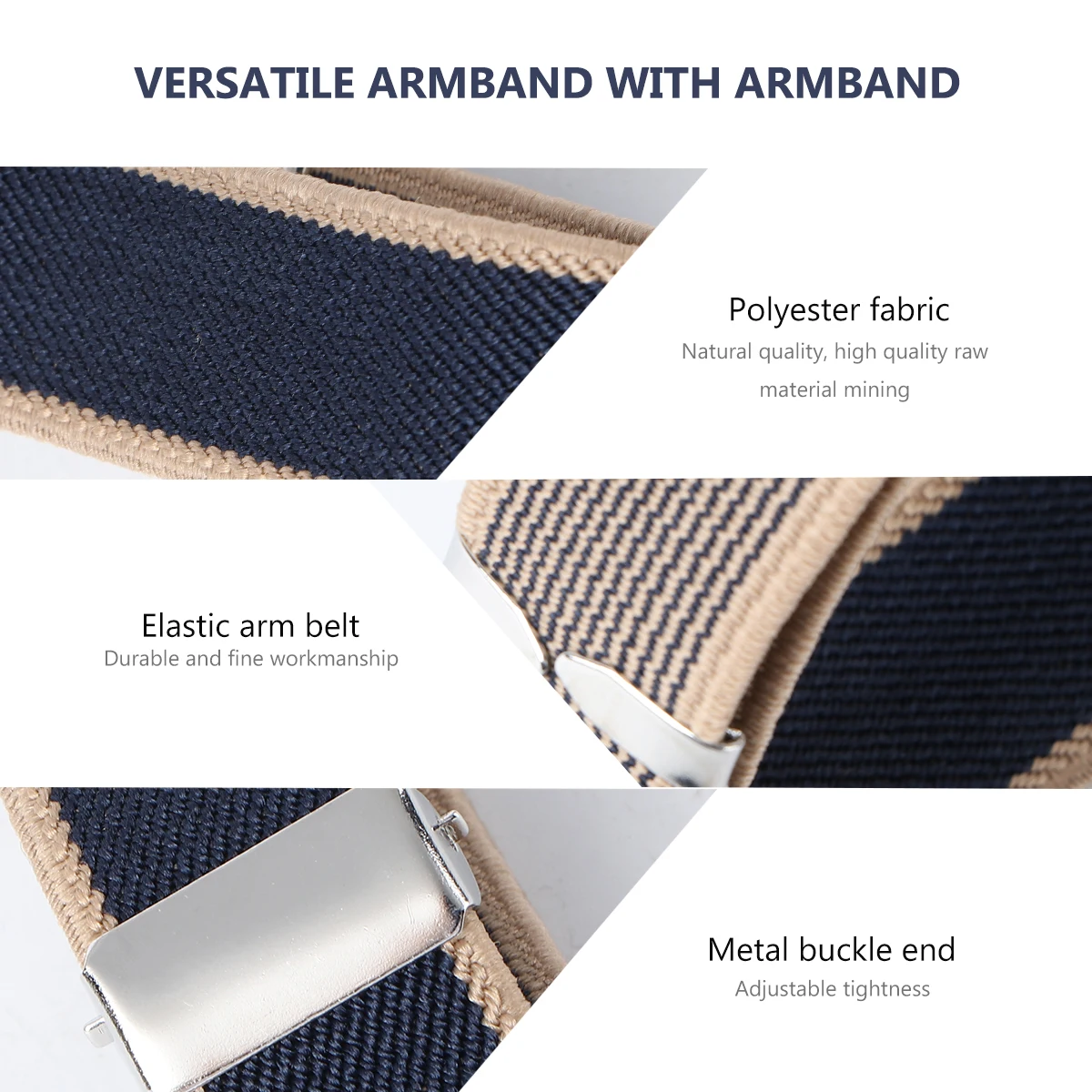 

Elastic Arm Ring Unisex Armb Bracelet Polyester Rubber Durable Fashion Long Sleeves Shirts Jackets Sweatb s Straps Fits Most