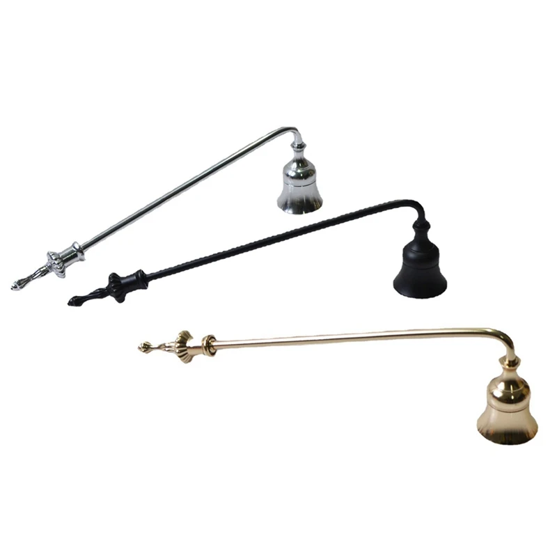 3 Pcs Candle Snuffer Extinguisher Blow-Free Candle Cover With Long Handle, For Putting Out Candle Flame Safely