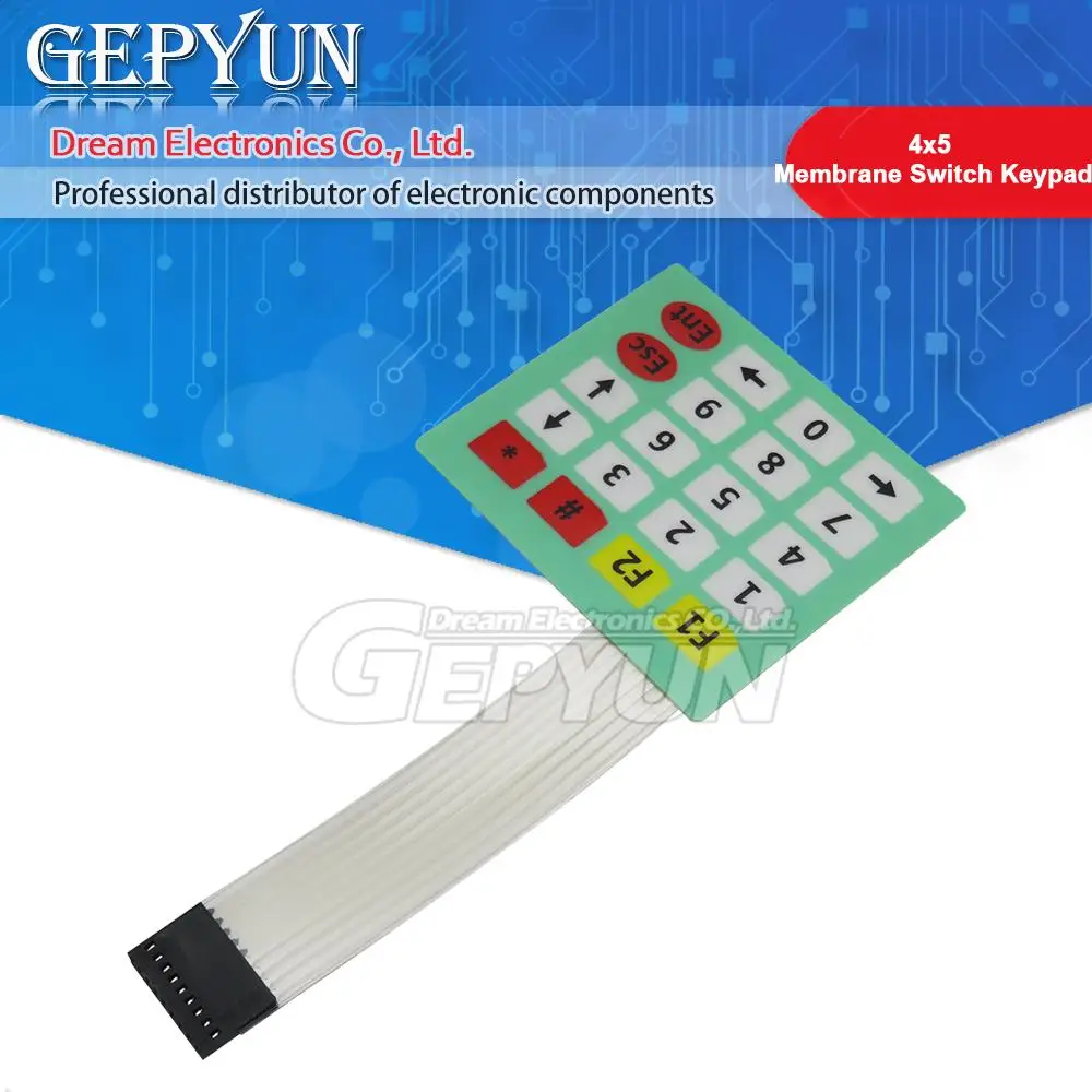 4x5 Matrix Membrane Switch Keypad  4Key 4*5 Array Matrix keyboard for arduino smart car