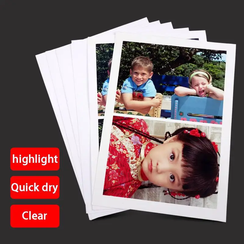 A4 Photo Paper 4r Inkjet Photo Paper High Gloss Waterproof Digital Printing Photo Paper Glossy Suede Rc Waterproof Photo Paper