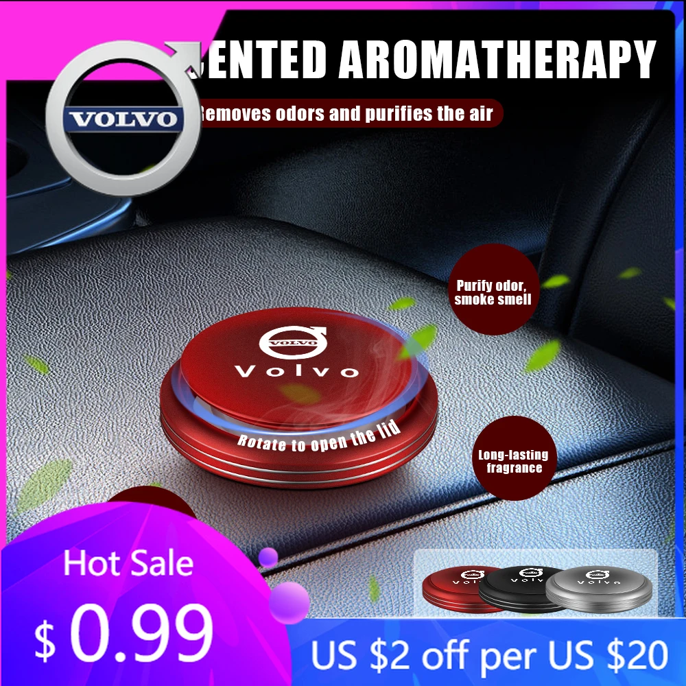 

Крышки ступицы, автомобильный освежитель воздуха, твердые духи, вращающийся декор для ароматерапии, аксессуары для Volvo XC90 XC60 C30 T6 S60 C70 XC40 V40 XC7
