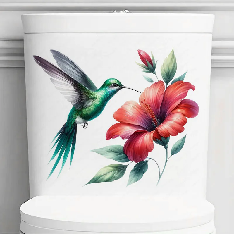 Hummingbird  Self-Adhesive Stickers, Bedroom Entryway Living Room Porch Home Decoration Wall Stickers, Removable Stickers, Wall