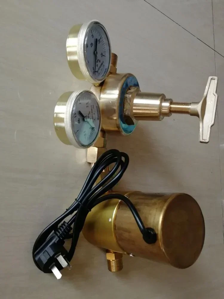 2026/500W electrical heating CO2  pressure regulator with G5/8 thread