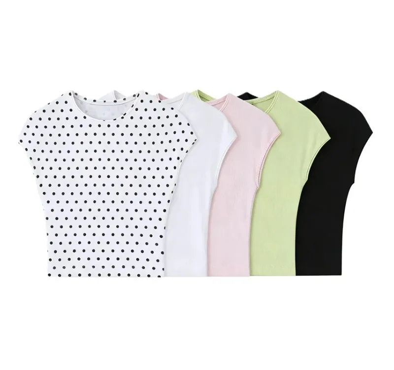 2026 Women's Summer New Short Sleeve Crop Top Slim Fit Sexy Energetic Shirt Pool Beach Vacation Fashion Trendy Sexy