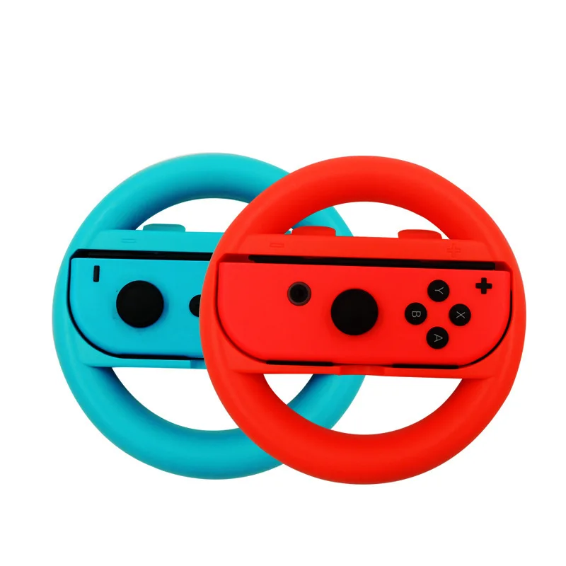 2pcs Racing Wheel Controller for Nintendo Switch & Switch OLED Model Joy-Con Mario Kart 8 Deluxe ABS Material Handle Grips