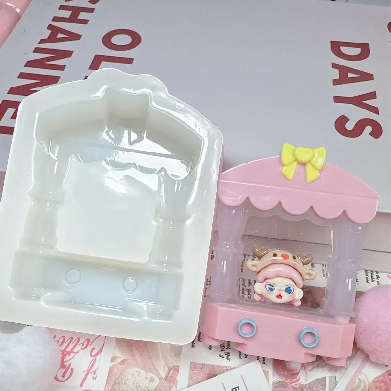 Book Shelf Epoxy Resin Mold Jewelry Mold Jewelry Accessories DIY Handcraft Mould Silicone Storage Shelf