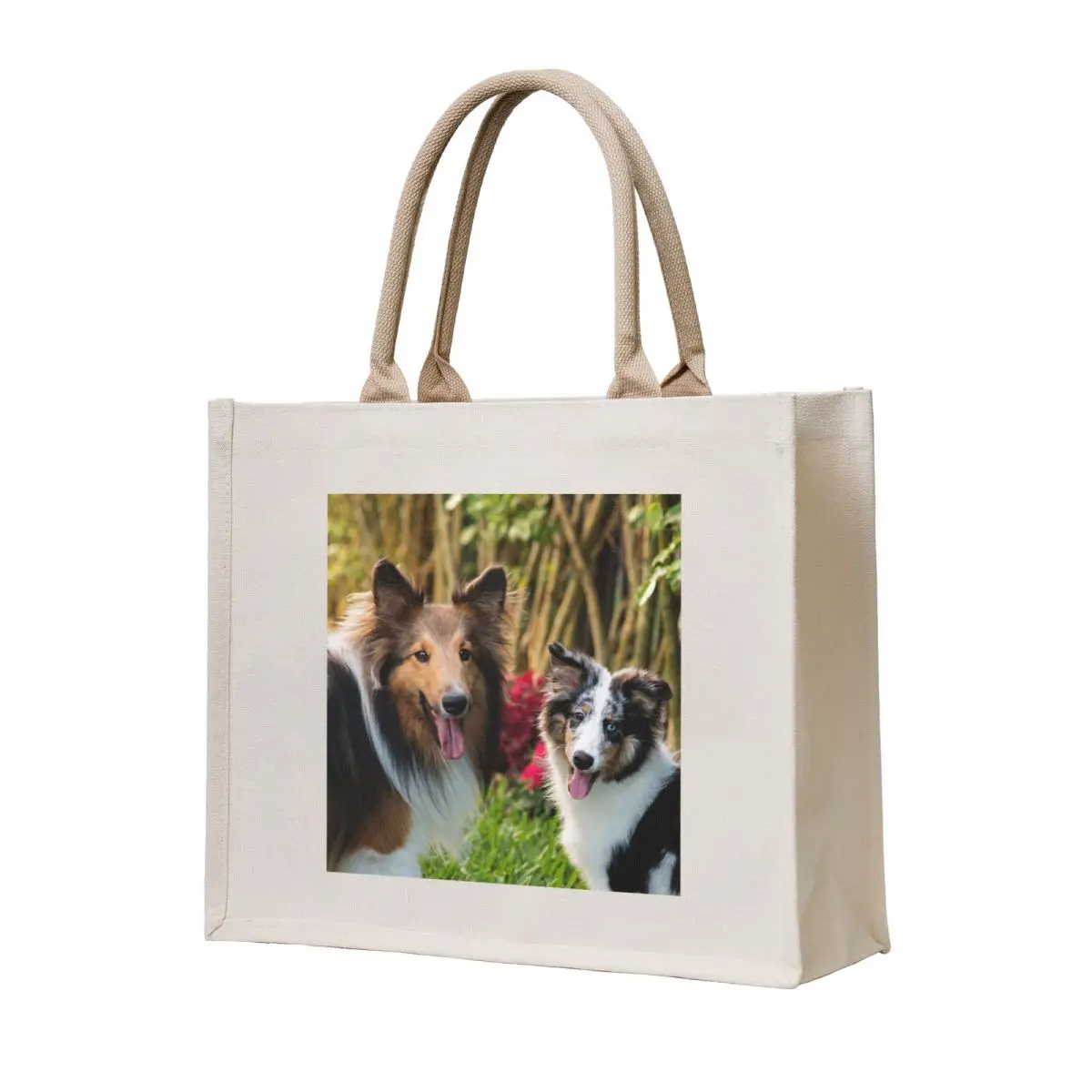 

Cute dogs Tote Bag Cloth bags Shopper handbag Women's beach bags canvas shopping bag