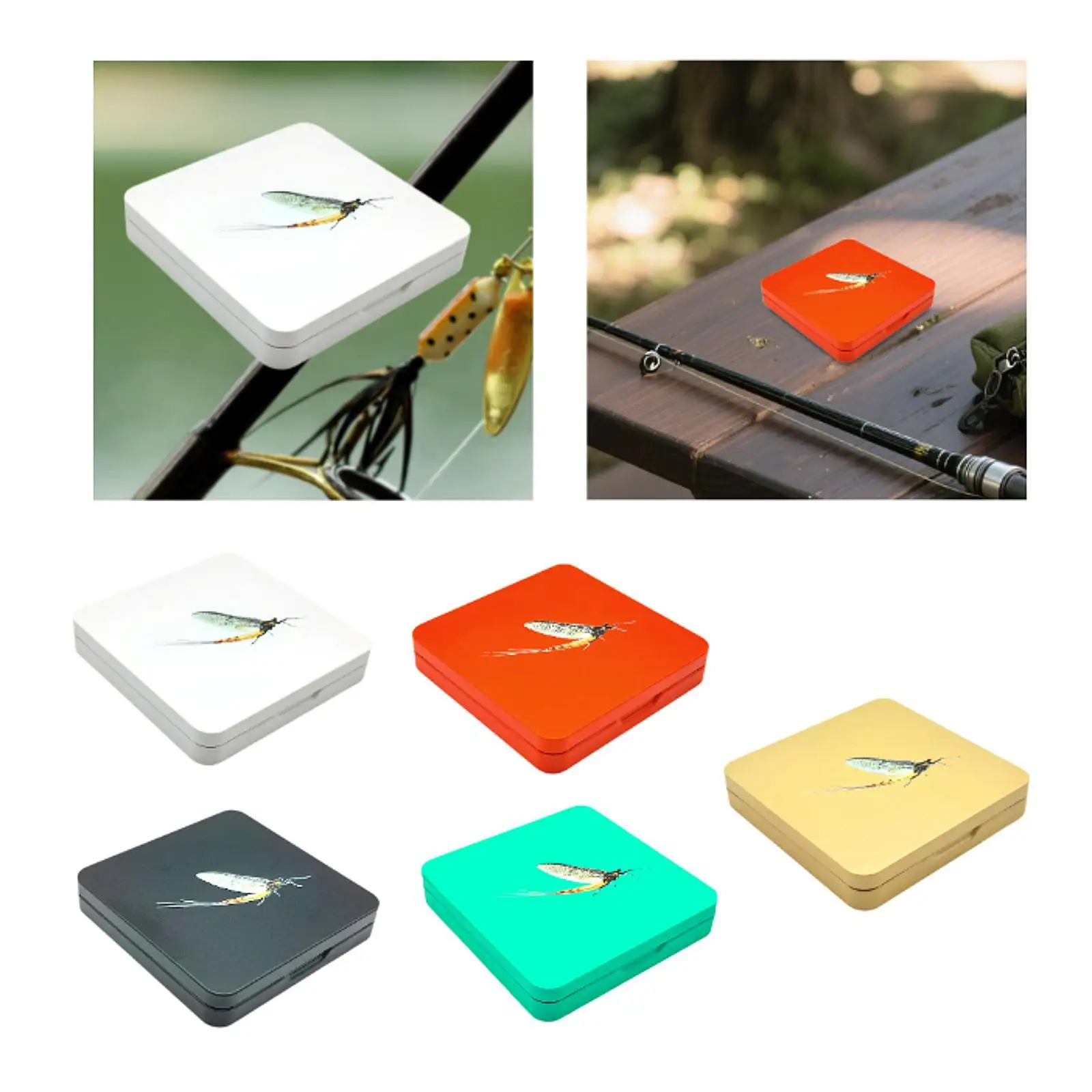 

Ящик для нахлыста, джиг-футляр, металлический портативный держатель для коробки для снастей для речного банка, рюкзак, трек, зимний лед, соленая вода, пресноводная вода