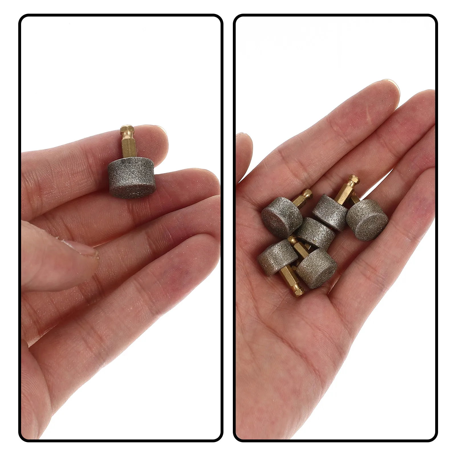 

6Pcs Pet Nail Drill Bits Fine Particle Polishing Heads Replaceable Grinding Wheels for Dog Cat Nail Care Tool Professional