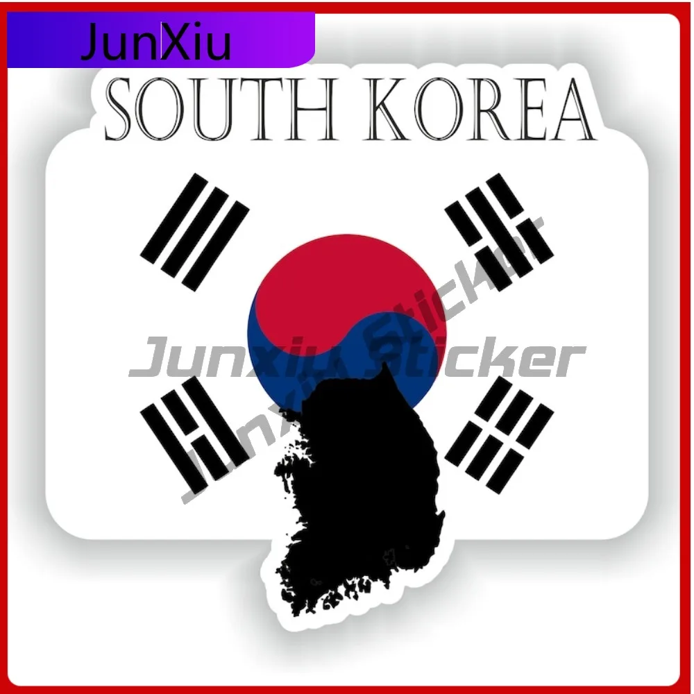 

South Korea Flag Map Shape Outline Badge Vinyl Sticker Rv Motorcycle Camper Decals And Graphics Accessories For Car Truck Window