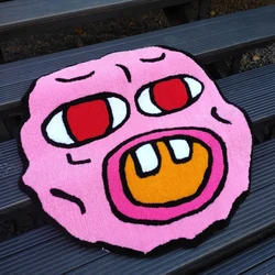 Cherry bom b Anti-slip Imitation Cashmere Carpets Home Door Mat Living Room Plush smiley Rug Home Decor pattern printing custom