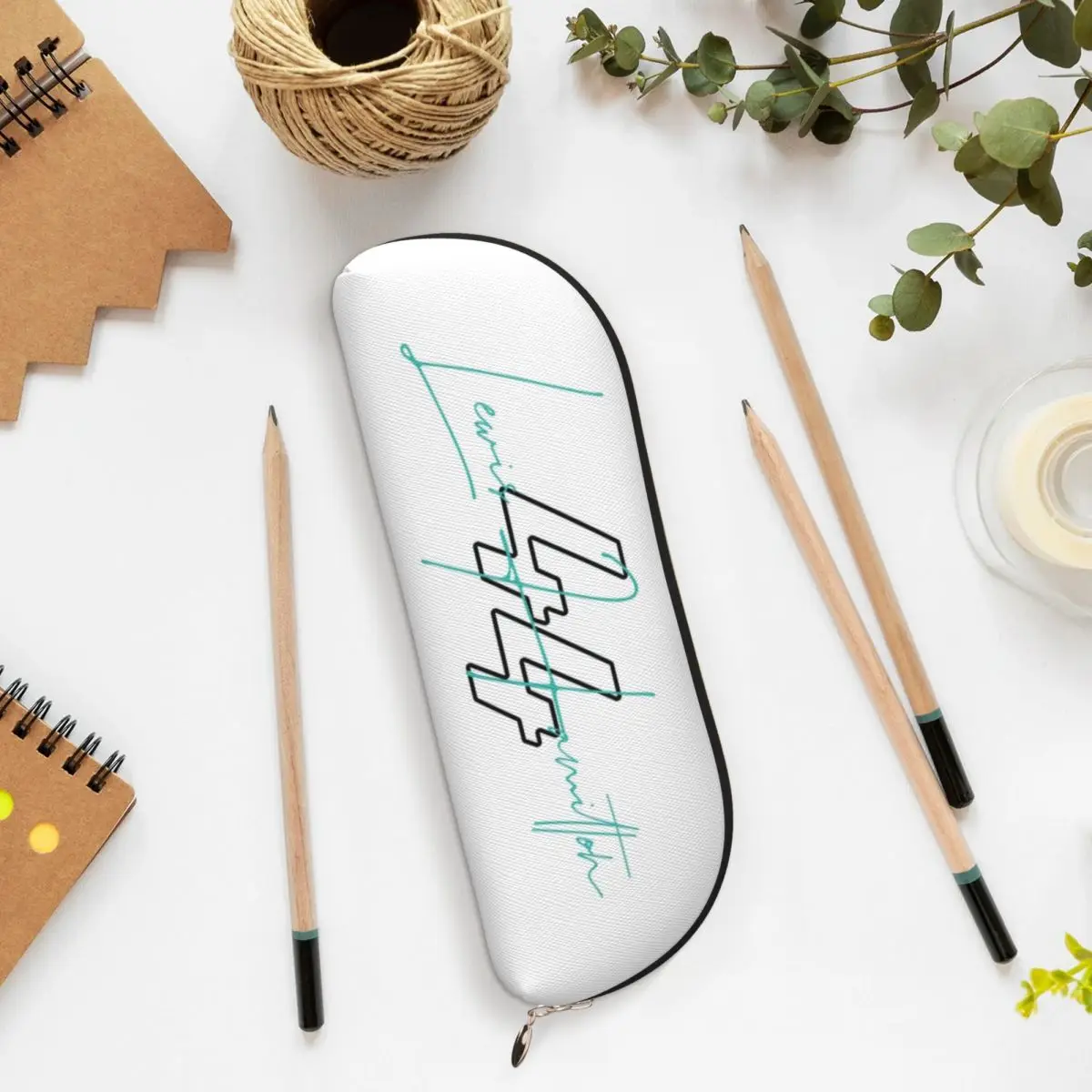 توقيع F1 السائقين لويس هاميلتون مقلمة قلم رصاص الحقيبة تخزين لوازم مكتبية تخزين كبير صندوق القلم حقيبة أقلام رصاص