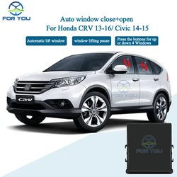 FORYOU Car Automatic Intelligent Close Closer Open Kit Module For Honda CRV 2014-2016/ Civic 2012-2016
