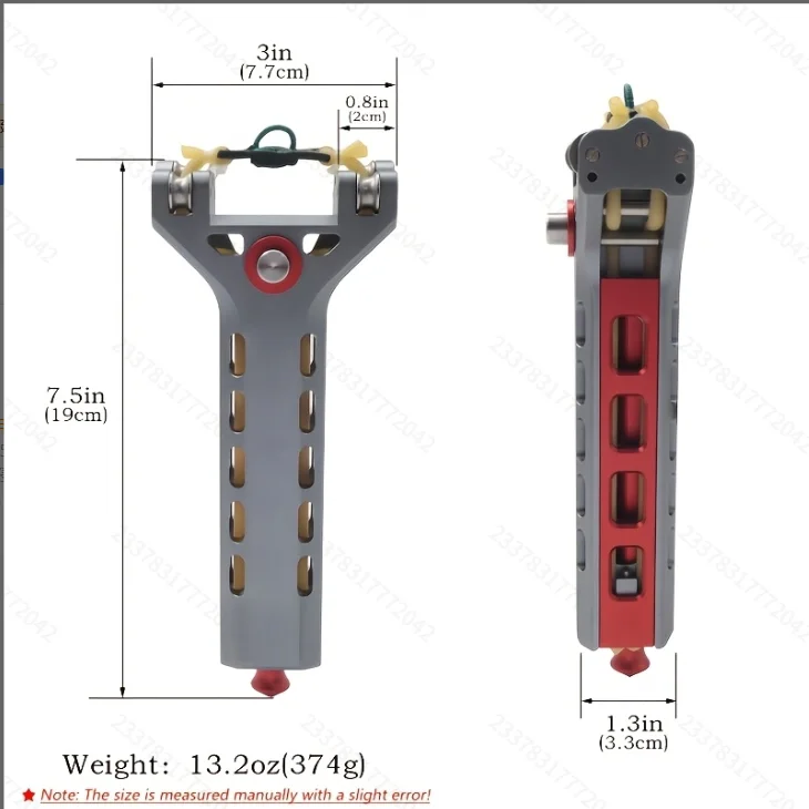 Automatic loading slingshot with a magazine, equipped with a metal automatic magazine (3D printed material), containing 72 glass beads and 2 straps, portable for outdoor hunting.