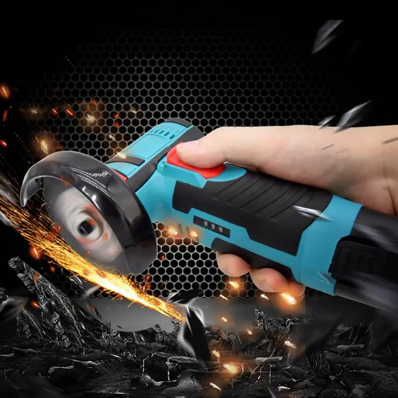 Handheld Angle Grinder Brushless Electric Angle Grinding Tool Rechargeable Mini All-Copper Motor Metal Cutting Machine Portable