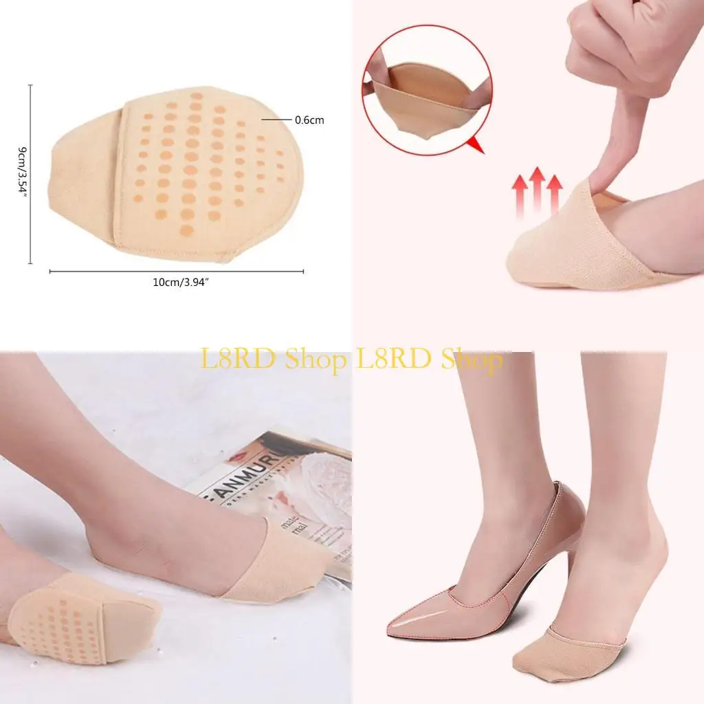 L8RD 2 PCS Media calcetines Cubierta del dedo del pie Anti-Slip Finter Toot Poots Liner calcetines Alivio
