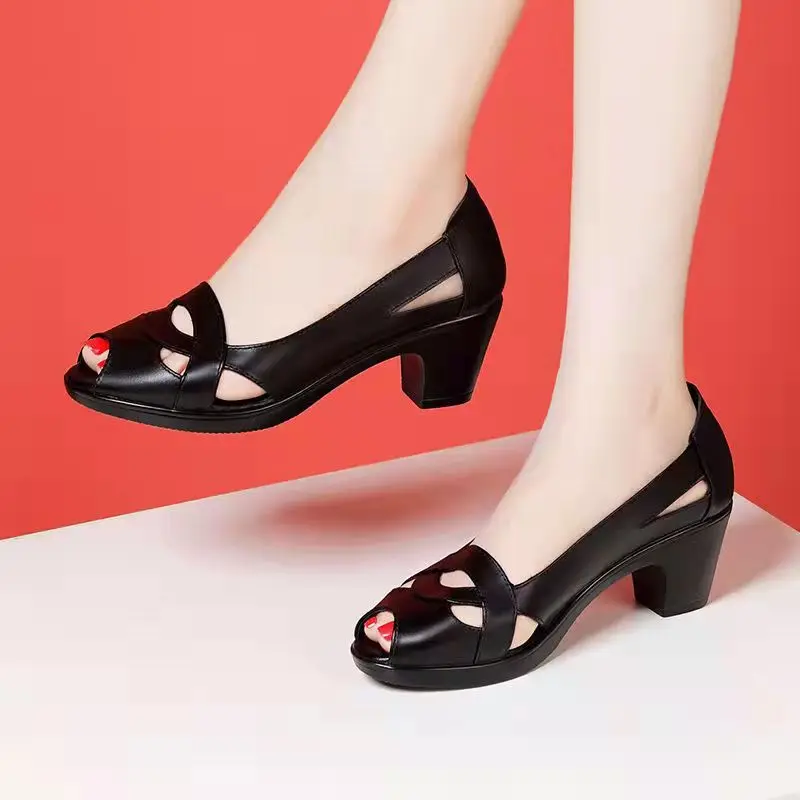 Women\'s Platform Strappy Sandals without Grinding Feet Sandals Suitable for Shopping Indoor Walking