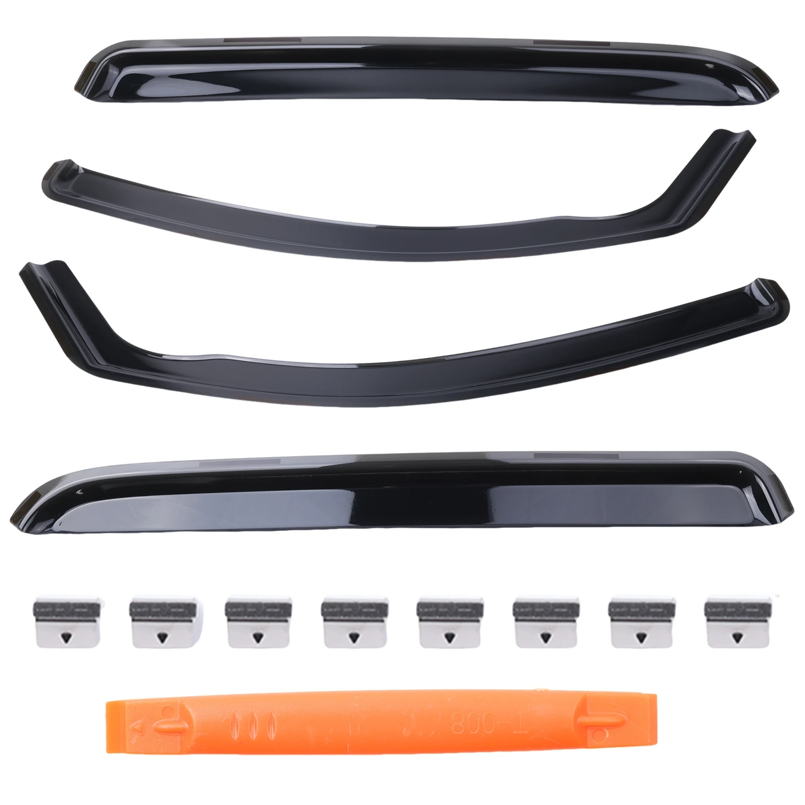 

4pcs Car Window Rain Guards Front Rear Window Deflectors In-Channel Window Visors For Toyota‌ Tacoma Crew Cab 2024-2026