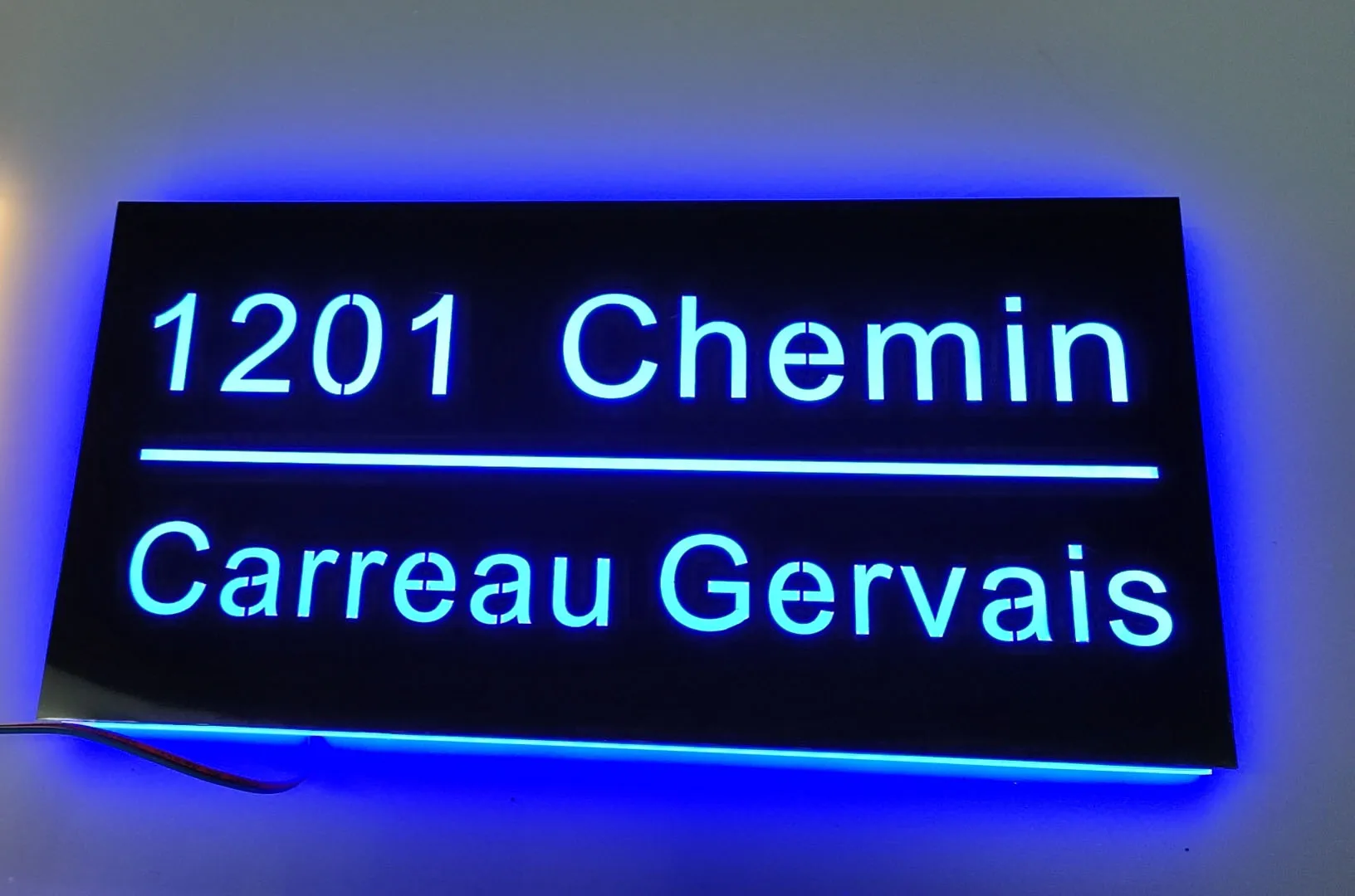 Imagem -03 - Floating Led Light For House Numbers Número de Endereço Personalizado Modern Large Scale Sinal de Aço Inoxidável 3d