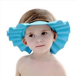 Sombrero de champú para bebé, protector ajustable, impermeable, protección para los oídos, gorro de baño para niños pequeños, visera para el cabello, nuevo